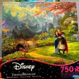 New! Disney Thomas Kinkade Pocahontas 750 piece puzzle